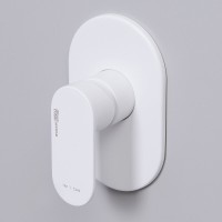 Смеситель WasserKRAFT Mindel 8500 A85593, для раковины, цвет белый Soft-touch