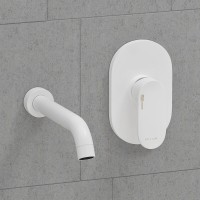 Смеситель WasserKRAFT Mindel 8500 A85593, для раковины, цвет белый Soft-touch