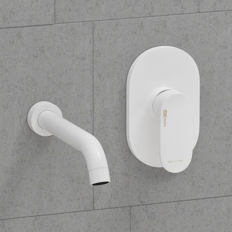 Смеситель WasserKRAFT Mindel 8500 A85593, для раковины, цвет белый Soft-touch
