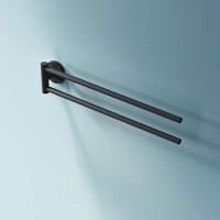 Полотенцедержатель Am.Pm X-Joy A85A32622, 40 см, двойной, поворотный, черный матовый