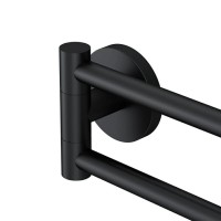 Полотенцедержатель Am.Pm X-Joy A85A32622, 40 см, двойной, поворотный, черный матовый