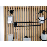 Полотенцедержатель Am.Pm X-Joy A85A32622, 40 см, двойной, поворотный, черный матовый