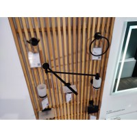 Полотенцедержатель Am.Pm X-Joy A85A32622, 40 см, двойной, поворотный, черный матовый