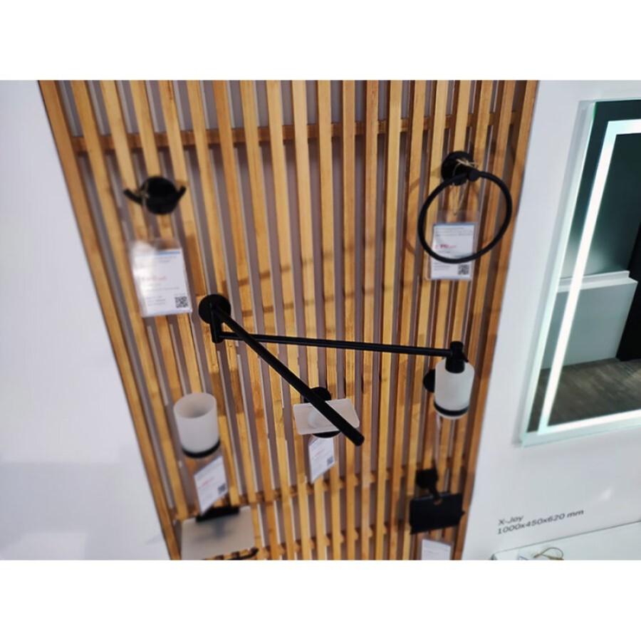 Полотенцедержатель Am.Pm X-Joy A85A32622, 40 см, двойной, поворотный, черный матовый