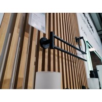 Полотенцедержатель Am.Pm X-Joy A85A32622, 40 см, двойной, поворотный, черный матовый