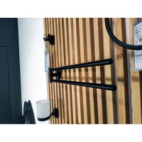 Полотенцедержатель Am.Pm X-Joy A85A32622, 40 см, двойной, поворотный, черный матовый