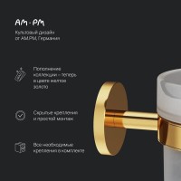 Ершик для унитаза Am.Pm X-Joy A85A33399, цвет золотой