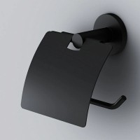 Держатель для туалетной бумаги Am.Pm X-Joy A85A341422, с крышкой, черный матовый
