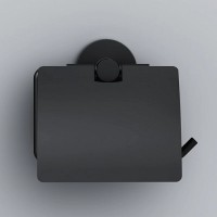 Держатель для туалетной бумаги Am.Pm X-Joy A85A341422, с крышкой, черный матовый
