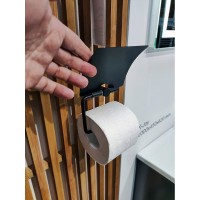 Держатель для туалетной бумаги Am.Pm X-Joy A85A341422, с крышкой, черный матовый