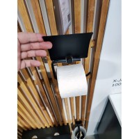 Держатель для туалетной бумаги Am.Pm X-Joy A85A341422, с крышкой, черный матовый
