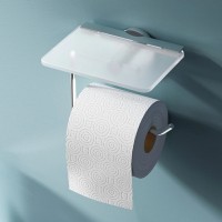 Держатель для туалетной бумаги Am.Pm X-Joy A85A341500, с полкой, хром