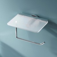 Держатель для туалетной бумаги Am.Pm X-Joy A85A341500, с полкой, хром