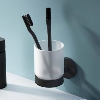 Стакан с настенным держателем Am.Pm X-Joy A85A34322, черный матовый
