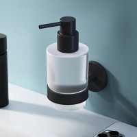 Дозатор для жидкого мыла Am.Pm X-Joy A85A36922 с держателем, черный матовый