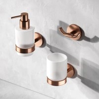 Дозатор для жидкого мыла Am.Pm X-Joy A85A36944 с держателем, цвет розовое золото