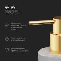 Дозатор для жидкого мыла Am.Pm X-Joy A85A36999 с держателем, цвет золотой