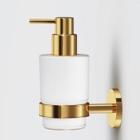 Дозатор для жидкого мыла Am.Pm X-Joy A85A36999 с держателем, цвет золотой