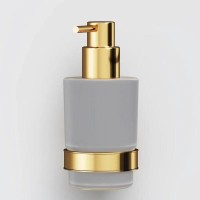 Дозатор для жидкого мыла Am.Pm X-Joy A85A36999 с держателем, цвет золотой