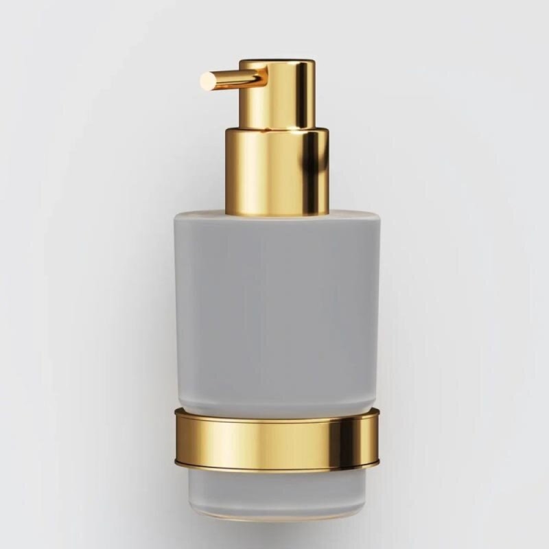 Дозатор для жидкого мыла Am.Pm X-Joy A85A36999 с держателем, цвет золотой
