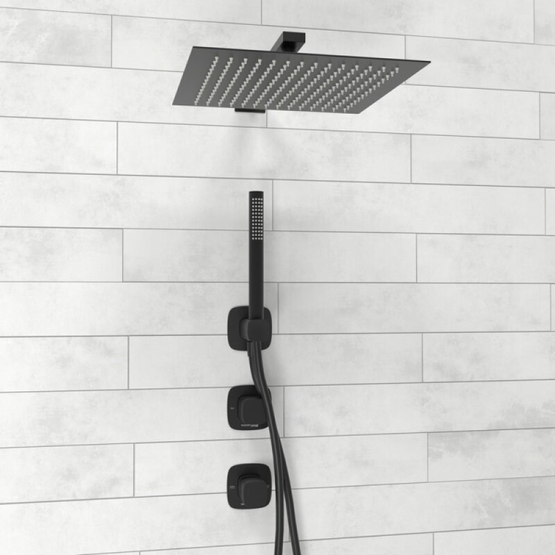 Душевая система WasserKRAFT Nuthe A9151.264.219.162.327.242.217, черная матовая