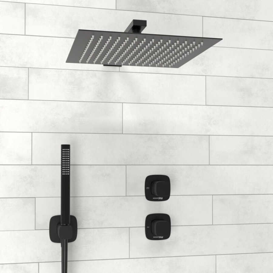 Душевая система WasserKRAFT Nuthe A9151.264.219.162.327.242.217, черная матовая