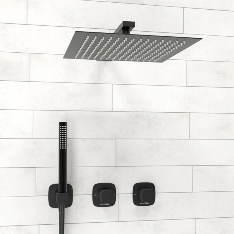 Душевая система WasserKRAFT Nuthe A9151.264.219.162.327.242.217, черная матовая