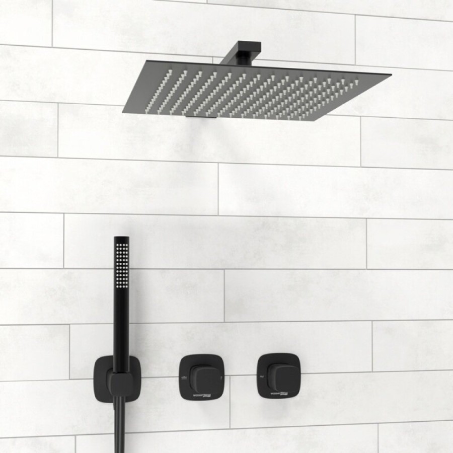 Душевая система WasserKRAFT Nuthe A9151.264.219.162.327.242.217, черная матовая