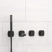 Смеситель WasserKRAFT Nuthe A9151.264.315.327.242.217, для ванны и душа, с душевым гарнитуром, черный матовый