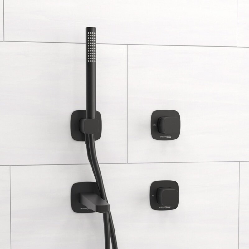 Смеситель WasserKRAFT Nuthe A9151.264.315.327.242.217, для ванны и душа, с душевым гарнитуром, черный матовый