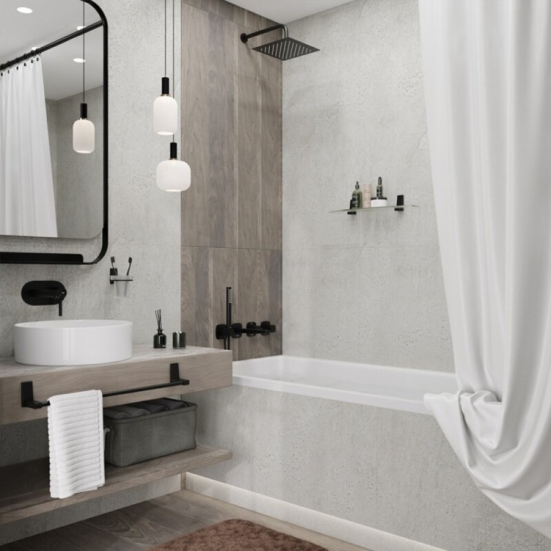 Душевая система WasserKRAFT Nuthe A9151.265.315.219.162.327.242.217, черная матовая