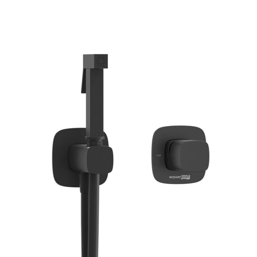Гигиенический душ WasserKRAFT Nuthe A9151.327.241.212, со смесителем, черный матовый