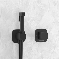 Гигиенический душ WasserKRAFT Nuthe A9151.327.241.212, со смесителем, черный матовый