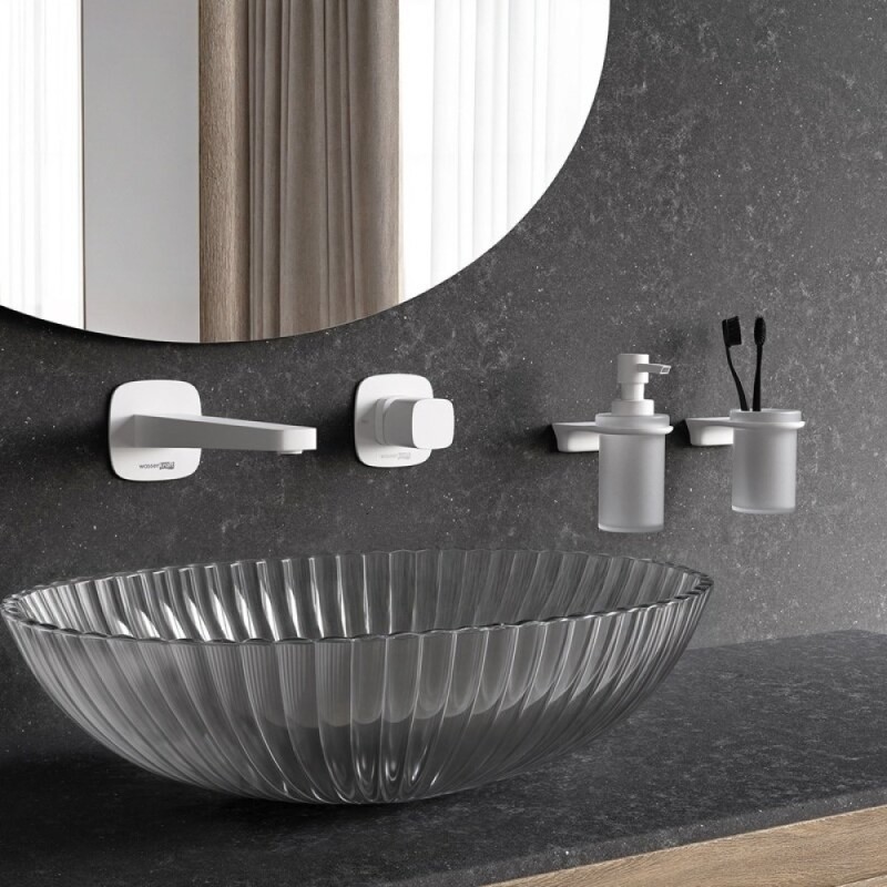 Смеситель для раковины WasserKRAFT Saale A9551.316, белый матовый