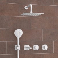 Душевая система WasserKRAFT Saale A9551.267.316.146.254.328.156.155, белая матовая
