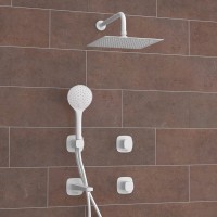 Душевая система WasserKRAFT Saale A9551.267.316.146.254.328.156.155, белая матовая