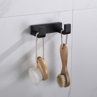 Крючок Abber Westen AA1750B, двойной, цвет черный матовый