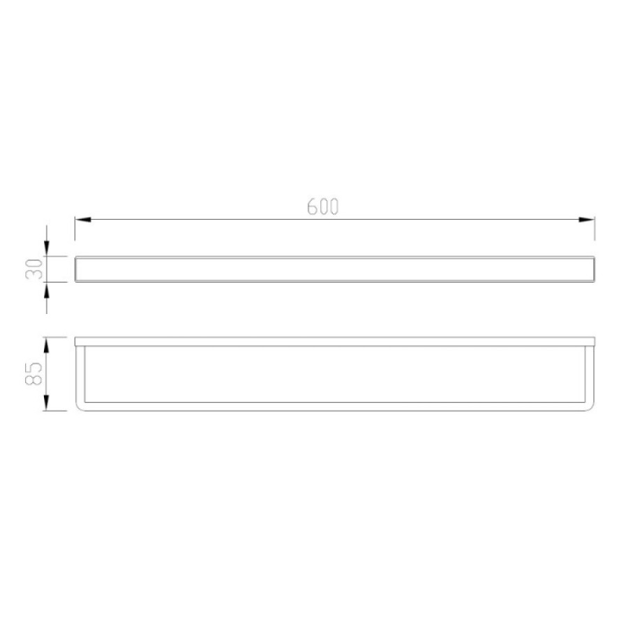 Полотенцедержатель Abber Westen AA1755, 60 см, цвет хром