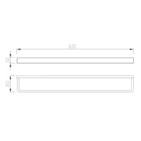 Полотенцедержатель Abber Westen AA1755NG, 60 см, цвет никель