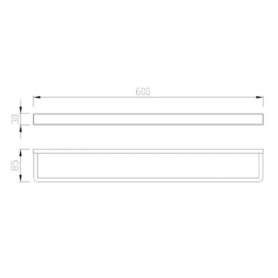 Полотенцедержатель Abber Westen AA1755NG, 60 см, цвет никель