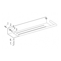 Полка Abber Osten 316 AA1863BG, 50 см, золото брашированное