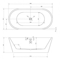 Ванна акриловая Abber AB9203-1.6, 160 х 80 см