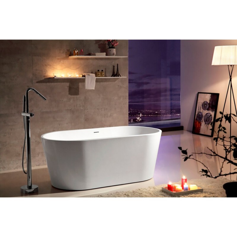Ванна акриловая Abber AB9203-1.4 140 х 70 x 60 см отдельностоящая, белая