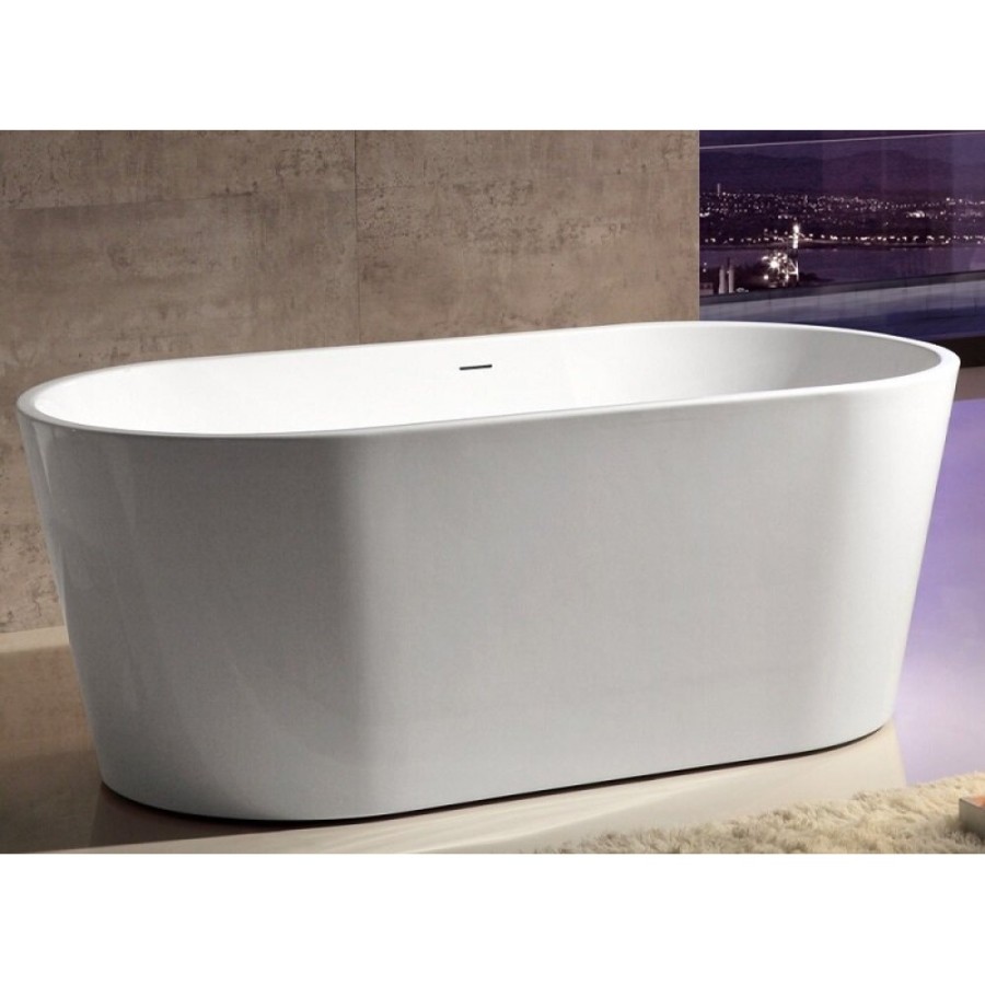 Ванна акриловая Abber 130 х 70 x 60 см отдельностоящая, белая, AB9203-1.3