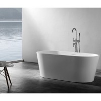Ванна акриловая Abber 130 х 70 x 60 см отдельностоящая, белая, AB9203-1.3