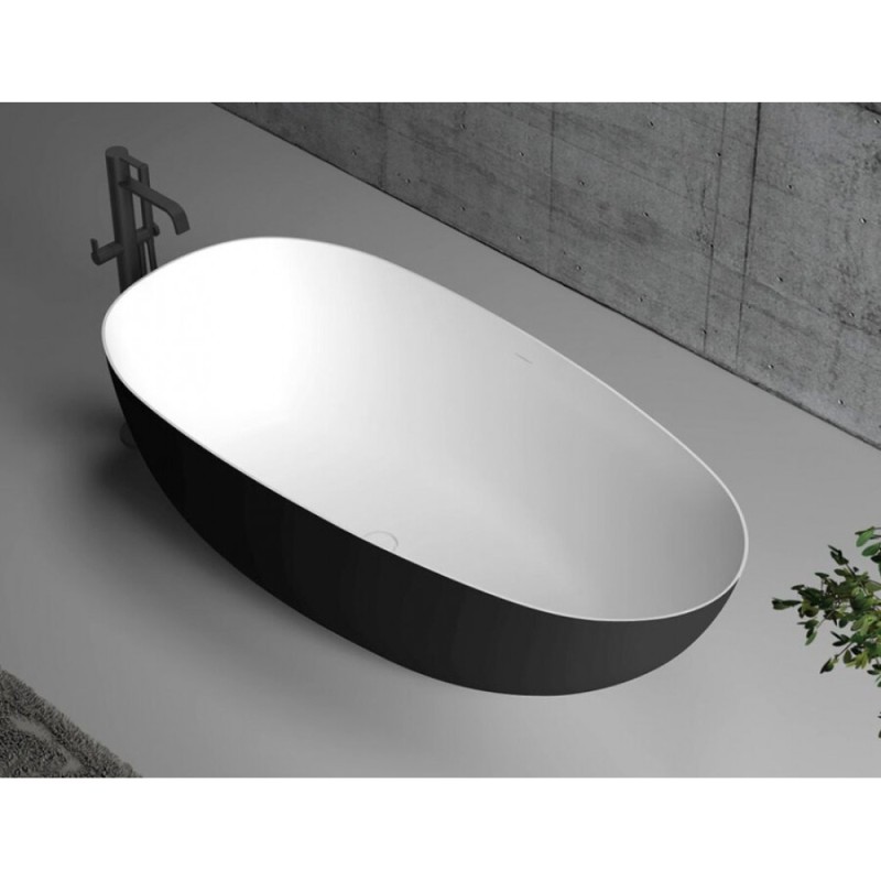 Ванна акриловая Abber 170 x 80 см, черный матовый, AB9211MB