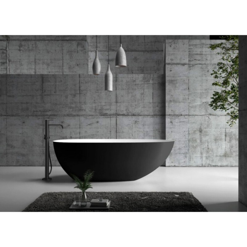Ванна акриловая Abber 170 x 80 см, черный матовый, AB9211MB