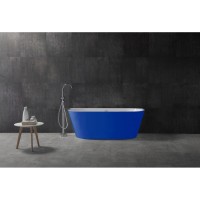 Ванна акриловая Abber AB9216-1.7DB 170 х 80 x 60 см без гидромассажа, пристенная, синяя