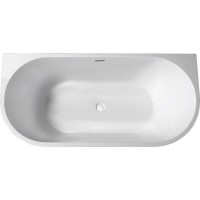 Ванна акриловая Abber 170 х 80 x 60 см, цвет белый, внешняя панель черная матовая, AB9216-1.7MB