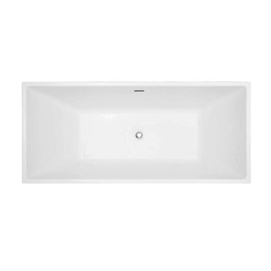 Ванна акриловая Abber AB9224-1.5 150 х 80 x 60 см без гидромассажа, отдельностоящая, белая